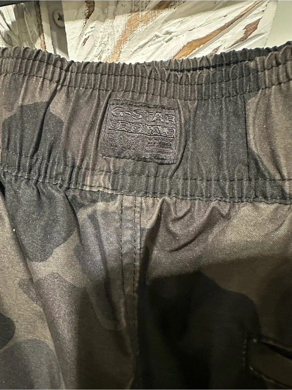 G-Star Camouflage Swim Trunks - Black & Olive